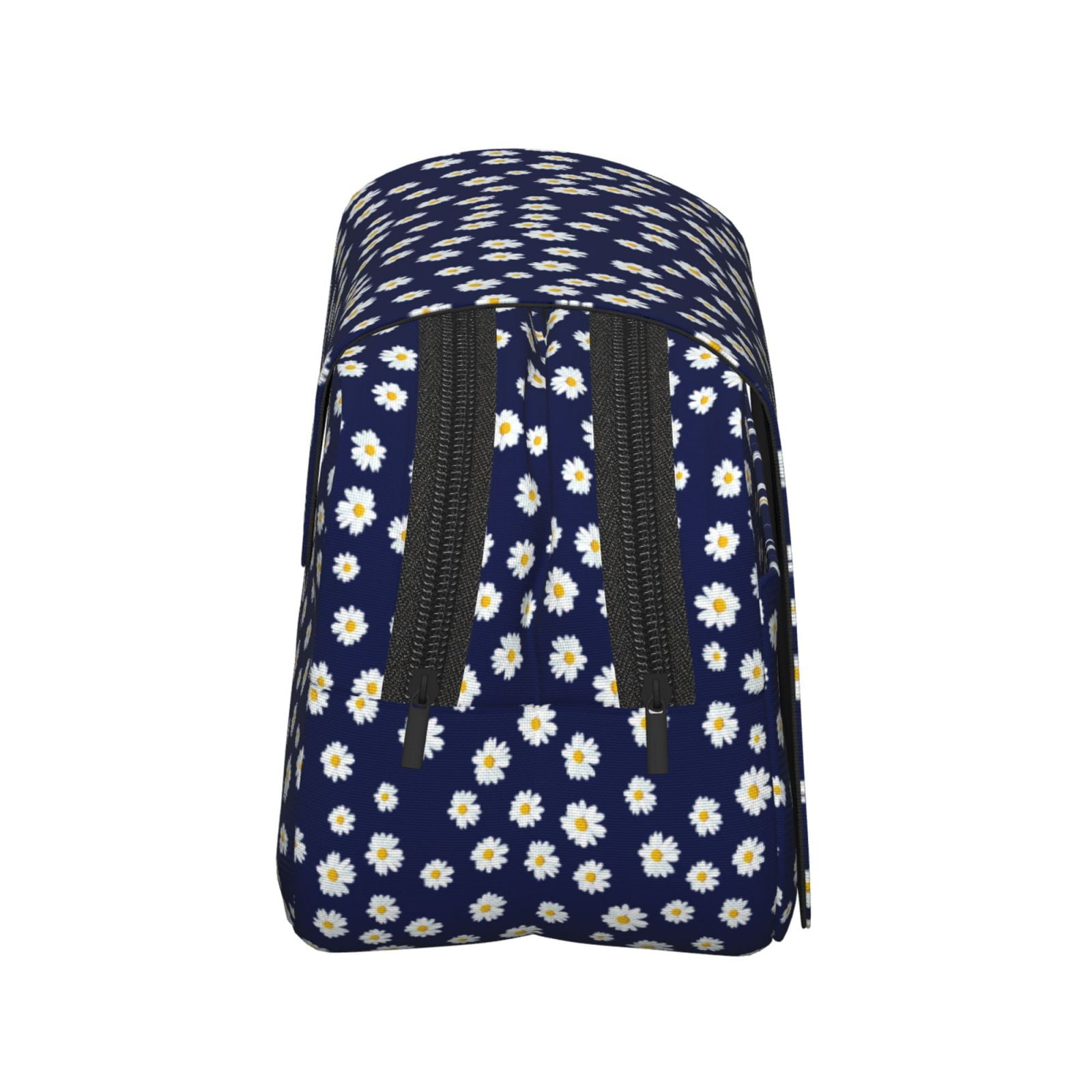 Rateoe Daisies Flowers Pattern Double Clamshell Pen Case, Storage Organizer with Two Zipper Compartments– Holds Up to 50 Pencils & Pens