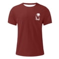 thumbnail image 3 of T-shirt Décontracté à Imprimé Graphique, Manches Courtes, Col Rond, pour Usage Quotidien, T-Shirt pour Homme à Coupe Confortable et, 3 of 3