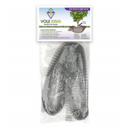 Vole King Plant Baskets - Protect Plants, Trees and Flowers From Voles, Gophers, Moles Without Repellent - Protect Landscaping From Mini Burrowing Animals - A One Time (Best Time To Plant Seeds For Flowers)
