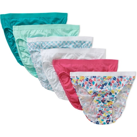 Best Fitting - Women's Cotton Hi-cut Panties - 6 pack - Walmart.com