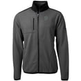 thumbnail image 2 of Men's Cutter & Buck  Gray/Black Dartmouth Big Green Cascade Eco Sherpa Fleece Full-Zip Jacket, 2 of 3