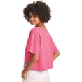 thumbnail image 2 of Champion Women's Heritage Cropped Tee Reef Pink Large, 2 of 2