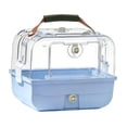 thumbnail image 4 of Transportín de para pájaros, jaula para loros, suministros para mascotas, ventilación, con asa de transporte, portátil para cacatúas, agapornis Azul, 4 of 8
