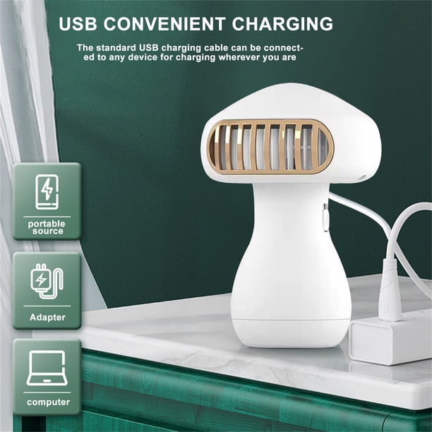 Ventilador portátil Xihbxyly de mano 500 mAh recargable con puerto USB