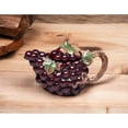 thumbnail image 2 of Hand Painted Ceramic Grape Teapot 8oz 6.75x4.5 Farmhouse Tea Party, 2 of 3