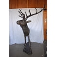 thumbnail image 5 of Nifao Lifesize And Incredibly Detailed Reindeer Bronze Statue – Garden Outdoor Decor Sculpture, 75"L x 50"W x 85"H, 5 of 10