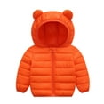 thumbnail image 5 of WIBACKER 1-5T Baby Boy Girl Cute Ear Hooded Puffer Jacket Pants Snowsuit Toddler Kid Winter Coat, 5 of 6