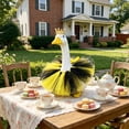 thumbnail image 6 of Porch Goose Outfit,Summer Travel Goose Statue Decor Set,Mesh Skirt Princess Crown Suit,23" Lawn Goose Statue Decoration for Front Door Garden Yard, 6 of 7