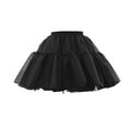 thumbnail image 1 of Women's Crinoline Petticoat Underskirt Elastic Waist Organza Skirt for Prom, 1 of 9