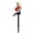 B001- Clear (Cloaked Old Man A), variant on Solar Powered Garden Lights Outdoor, Resin Santa Statuette, 36 in Ground Stake, Outdoor Christmas Decorations Yard, Yard Decorations Outdoor, Lawn and Garden, Holiday Landscape,