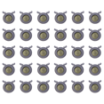 thumbnail image 1 of Bolas de hierba gatera, juguete de plástico para forma de cabeza de perro, suministros de salud para mascotas, gris claro, 30 Uds., 1 of 4