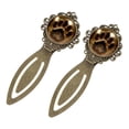 thumbnail image 2 of Paw prints Elegant Vintage Copper-Colored Lace Bookmarks - Set of 2, Stainless Steel Book Accessories for Readers and Book Lovers, 2 of 5