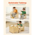 thumbnail image 3 of VEVOR Weaning Table and Chair Set Montessori Kids Activity Table and Chair Wood, 3 of 9