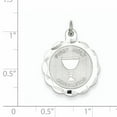 thumbnail image 2 of Sterling Silver Rhodium-plated First Holy Communion Disc Charm QC373 (25mm x 20mm), 2 of 2