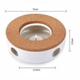 thumbnail image 4 of Ceramic Tea Warmer Portable Creative Teapot Warmer Tea Warming Tool, 4 of 9