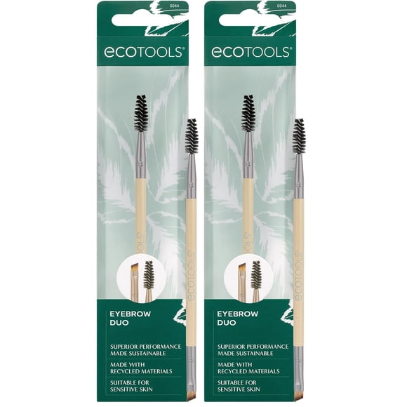 Brocha de maquillaje EcoTools Eyebrow Duo Tame Sculpt Fill, 1 unidad