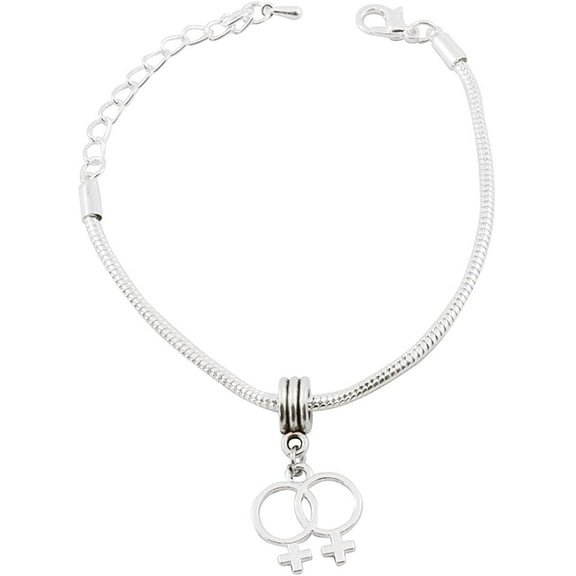 Emerald Park Jewelry Female Pride Snake Chain Charm Bracelet