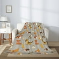 thumbnail image 2 of Disketp Cute Dog Cozy Flannel Fleece Throw Blanket: Has a velvety texture for All Seasons - Perfect for Women, Men, & Kids"80"x60", 2 of 6