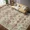 Colorful, variant on Hasoo Indoor Washable Area Rug 9' x 12' Floral Rugs for Living Room Geometric Throw Floor Mats Non-Slip Accent Carpet Grey/Brown