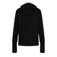 thumbnail image 6 of Ltctricy Women's Maternity Sweatshirts Long Sleeve Turtleneck Side Zip Pullover Hoodies Fall Winter Pregnancy Clothes with Pockets(Black,Medium), 6 of 7