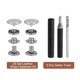 thumbnail image 3 of Uxcell 25 Set Broches de Cuero de 15 mm Kit de Broches de Metal, Remaches de Presión con 3 Herramientas de Instalación, Blanco, 3 of 6