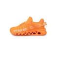 thumbnail image 1 of Glookwis Mens Running Shoe Sport Athletic Shoes Fitness Workout Sneakers Unisex Shock Absorption Non-Slip Trainers Wear-resistant Lace Up Fashion Sneaker Orange 11.5 men, 1 of 8