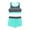 Mint Green, variant on Breathable Female Child Swimsuit Sets, Polyester, Lavender, 8