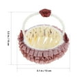 thumbnail image 2 of LABSERRON Wedding Candy Basket 1Pack Hand Woven in Coffee Color with Iron and Paper Rope for Decorative Use, 2 of 8
