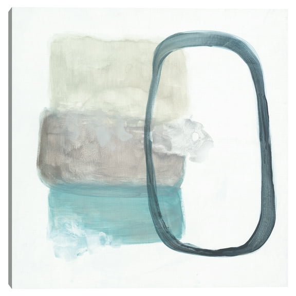 Transparencies Aqua II by Décor Design Canvas Art Print, 1.5" x 30"