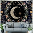 thumbnail image 4 of AWERP Boho Moon Butterfly Tapestry for Bedroom, Orange Botanical Floral Plants Wall Tapestries Hanging, Flower Leaves Tapestry Aesthetic Backdrop for Living Room Dorm Office  Painting, 4 of 6