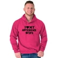 thumbnail image 3 of I Love My Awesome Wife Cute Husband Hoodie Hooded Sweatshirt Men Brisco Brands S, 3 of 6