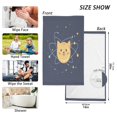 thumbnail image 6 of Yayeee 100% Cotton Hand Towels for Bathroom 16" x 28" Soft Absorbent Kitchen Towel, Orange Cat Planet, 6 of 7