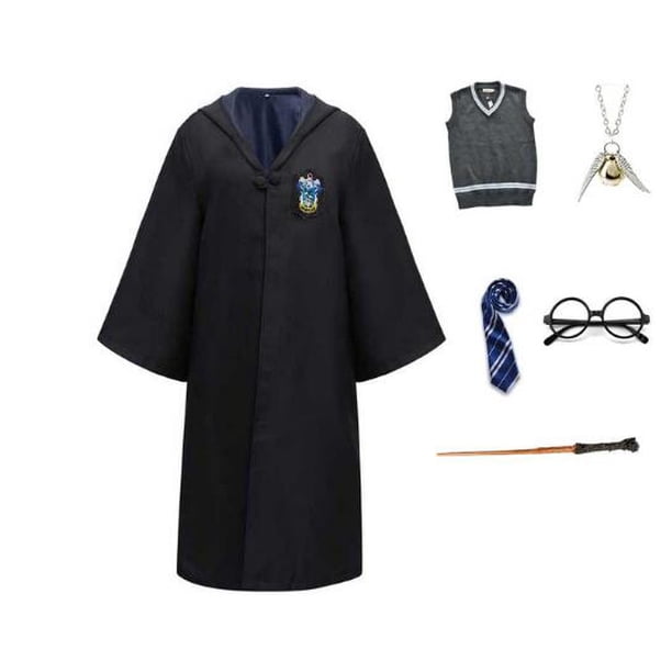 Capa de Halloween para niños y adultos, bufanda Slytherin Ravenclaw, bata Hufflepuff, disfraz de Harry Potter para Cosplay