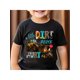 thumbnail image 1 of A Little Dirt Never Hurt Boys' Cotton T-Shirt – Black Graphic Tee with Fun Bulldozer Design, Comfortable Short Sleeve for Summer Outdoor Play, Boy T Shirt, 1 of 7