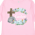 thumbnail image 4 of Inktastic It's My 1st Easter with Cross and Flowers Boys or Girls Long Sleeve Toddler T-Shirt, 4 of 5