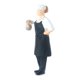 thumbnail image 1 of Cocinero Chef figuras personas modelo ferrocarril diseño figuras miniatura Chef negro 2 Zulema Figuras de muñecas en miniatura, 1 of 8
