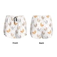 thumbnail image 5 of Picia Funny Chicken Pattern Women's 2 in 1 Athletic Running Shorts High Waisted Workout Casual Gym Sweat Shorts with Comfy Liner Zipper Pockets-, 5 of 9