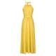 thumbnail image 4 of Vestido largo Odeerbi ODB155226 para mujer sin mangas cuello redondo estampado de Puntos, 4 of 5