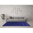 thumbnail image 3 of Ahgly Company Indoor Round Abstract Blue Contemporary Area Rugs, 7' Round, 3 of 4