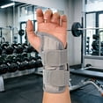 thumbnail image 3 of Wrist Brace Carpal Tunnel Right Left Hand for Men Women Pain Relief Night Sleep Support Splint Arm Stabilizer with Compression Sleeve Adjustable Straps for Tendonitis Arthritis Sprains S/M-Right, 3 of 7