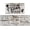 Rules-white, variant on Kitchen Rules Kitchen Rugs Sets of 2, White Wood Vintage Farmhouse Home Kitchen Rugs and Mats, Washable Non Skid Absorbent Microfiber Kitchen Floor Decor Mat 17"x 47" 17"x 30"