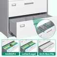 thumbnail image 2 of Fesbos  File Cabinet with Lock-Lateral 2 Drawer Metal Filing Cabinets-Organization Storage Cabinets for Home Office-Hanging Letter/Legal/F4/A4 Size, 2 of 6