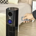 thumbnail image 2 of 37.75" Tower Fan for Bedroom Cooling with Aroma Diffuser, 70° Oscillating, 12 Hour Timer, LED Sensor Panel, and Remote Control, Black, 2 of 5