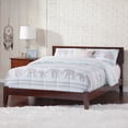 thumbnail image 2 of Orlando Queen Solid Wood Foundation Bed in Walnut, 2 of 7