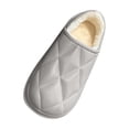 thumbnail image 4 of Wensltd Men's Fleece Lined Slippers Winter Closed Toe House Shoes Indoor Outdoor Cozy Warm Comfortable Fuzzy Slipper for Men, 4 of 8