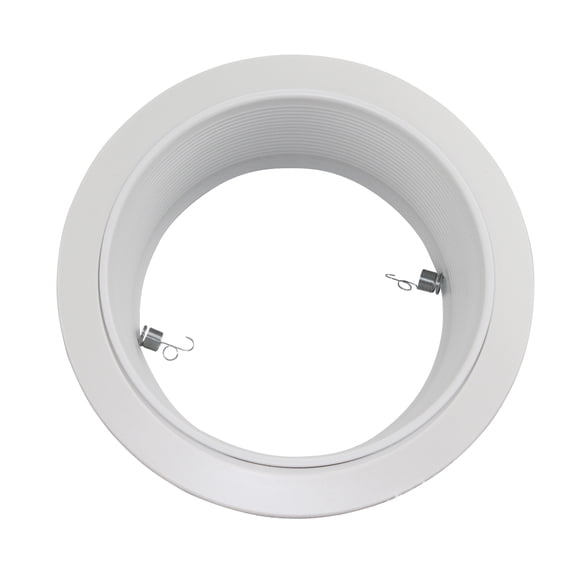 Capri Lighting 6" RM40W White Stepped Baffle Recessed Lighting Ceiling Trim, Low Voltage, White