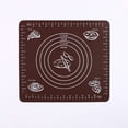 thumbnail image 2 of Silicone Baking Mat, Thick Large Non Stick Sheet Mat with Measurement, Non-slip Dough Rolling Mat, Reusable Food Grade Silicone Counter Mat for Making Cookies,Bread and Pastry, 1Pc(Coffee,11.4x10.2"), 2 of 7