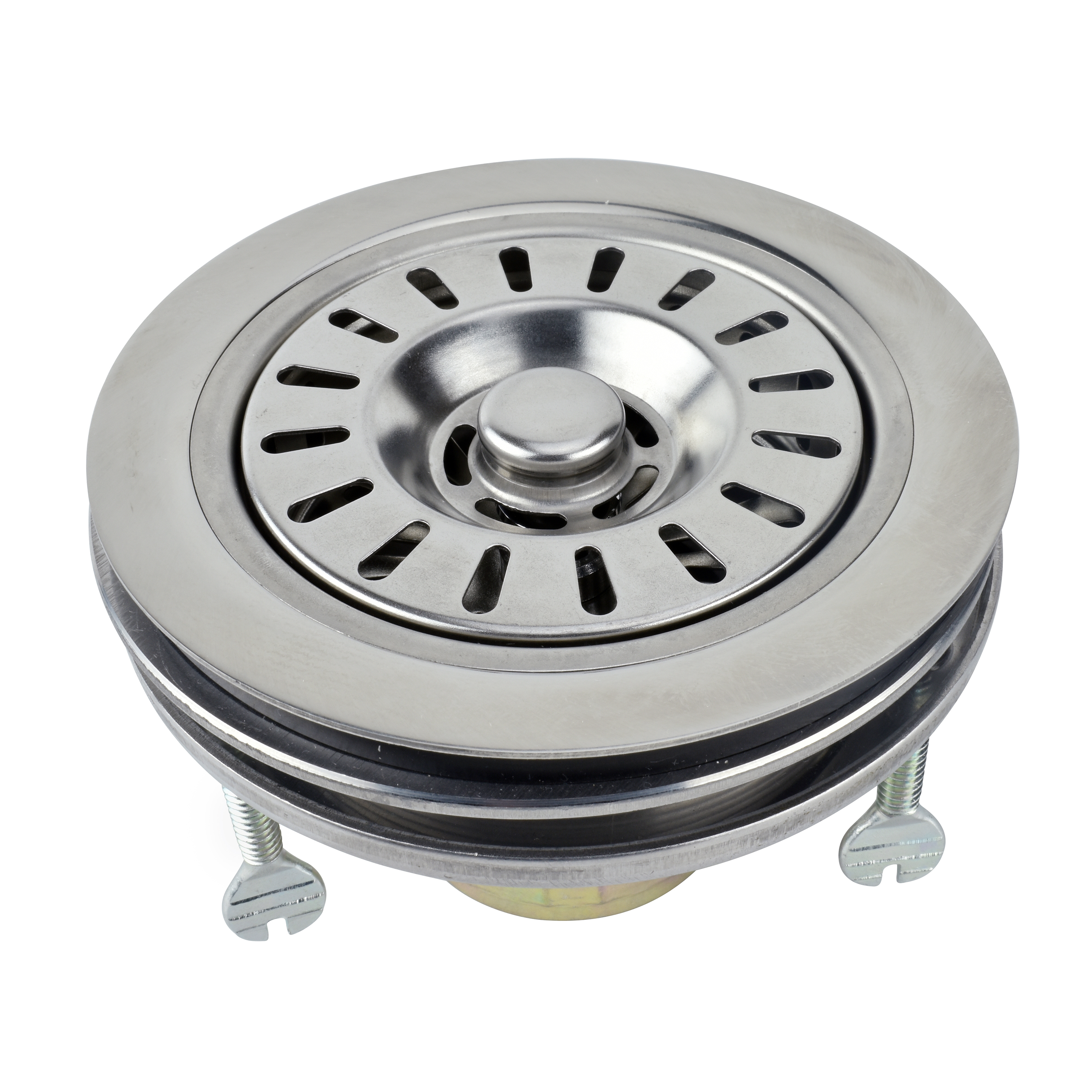 Keeney K5416TF Glass-Friendly Flat Top Kitchen Sink Strainer, Stainless Steel
