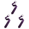 thumbnail image 4 of braveheart Hommes Polyester Cravate Solide Cravate de Mode avec Noeud Assorti Complet Unisexe Pull Corde Cravate pour Robe de Soirée Mariée Violet 3Set, 4 of 6