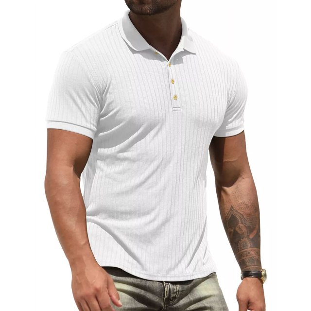 Playera Polo Hombre Slim Fit Manga Corta Moda Casual